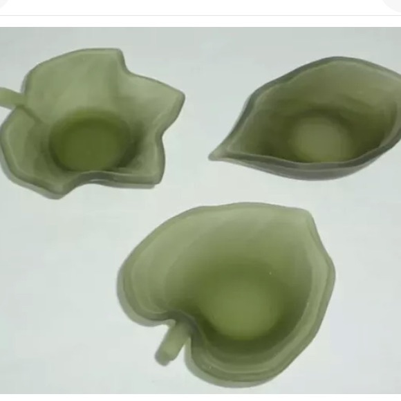 Green candle holders - Picture 2 of 2